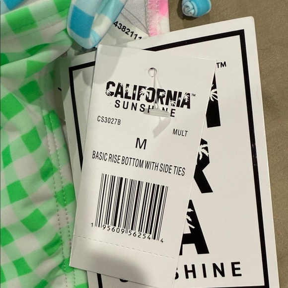 Colorful Gingham Bikini Set - Picture 4 of 6